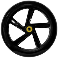 200mm Scooter Wheel and Bearings - Black