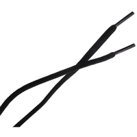 402 Black Oval Thin Laces