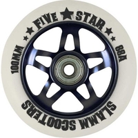 5 Star Alloy Core Scooter Wheel and Bearings - Black
