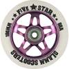 5 Star Alloy Core Scooter Wheel and Bearings - Pink