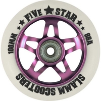 5 Star Alloy Core Scooter Wheel and Bearings - Pink