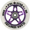5 Star Alloy Core Scooter Wheel and Bearings - Purple