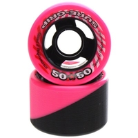 50/50 Pink/Black 62mm Roller Skate Wheels
