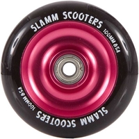 Anodised Metal Core Scooter Wheel and Bearings - Black/Pink