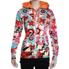 Bahia All Over Print Orange Peel Zip Hoody