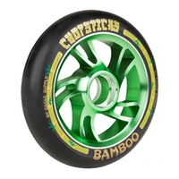 Bamboo Aluminium Hub Scooter Wheel - Black/Green