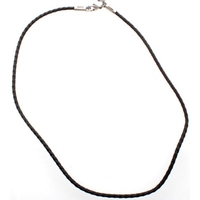Black Braided PVC Choker - 18in
