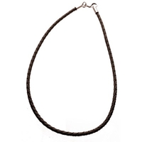 Brown Braided PVC Choker - 18in