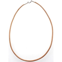 Brown Leather Choker - 18in