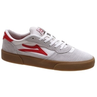 Cambridge White/Red Suede Shoe