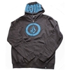 Circle Screen Shadow Grey Youth Zip Hood