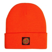 Classic Label Dot Beanie - Warm Orange