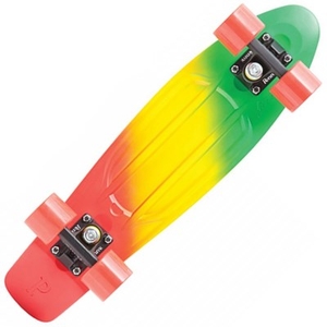 Complete 22inch Plastic Skateboard - Jammin Fade