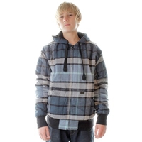Davies Sulphur Blue Flannel Zip Hoody