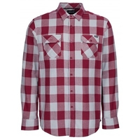 Derby Port/Grey Check L/S Flannel Shirt