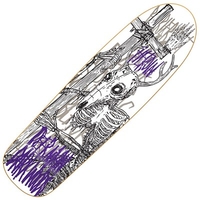 DMODW Skeletal White 9.25inch Skateboard Deck