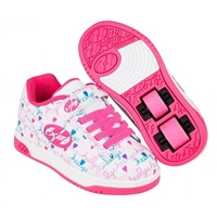 Dual Up White/Pink/Multi Kids Heely X2 Shoe