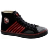 Duane Peters Hi Top 6-Stripe Black/Red Shoe