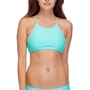Elena High Neck Crop Bikini Top - Sea Mist