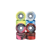Evo 62mm Roller Derby Skate Wheels- White/Blue