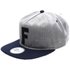 F-Stop 5 Panel New Era Cap - Heather Grey/Midnight Blue