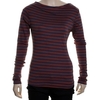 Factory Girls L/S Tee - Burgundy/Navy