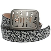 Fat Buckle Belt - White