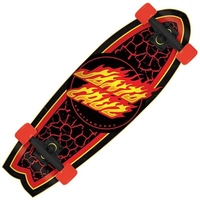 Flame Dot Shark Complete Longboard Cruzer