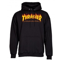 Flame Logo Hoody - Black