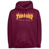 Flame Logo Hoody - Maroon