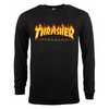 Flame Logo L/S T-Shirt - Black