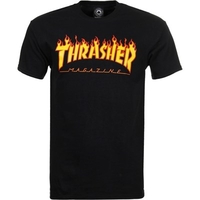 Flame Logo S/S T-Shirt - Black