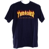 Flame Logo S/S T-Shirt - Navy