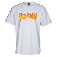 Flame Logo S/S T-Shirt - White