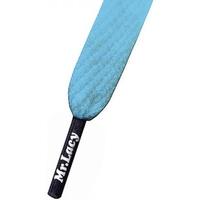 Flatties Laces - Coloured Tips Mellow Blue/Black