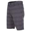 Frickin Mod Stripe Print Chino Shorts - Pewter