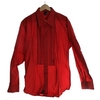 Greco Ruffle L/S Shirt - Red