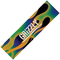 Green Fire Stamp Skateboard Griptape