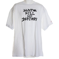 Hate Kill Destroy S/S T-Shirt - White