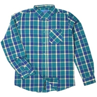 Hsu Ripley Teal L/S Woven Shirt