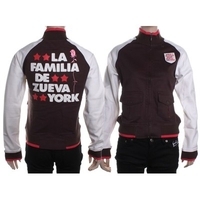 La Familia Girls Zip Crew - Dark Cocoa