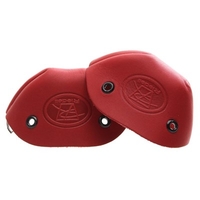Leather Toe Caps - Red