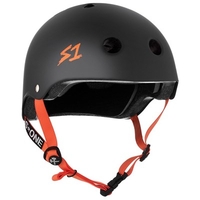 Lifer Helmet - Black Matt with Orange Strap