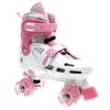 Lightning Storm White/Pink Quad Roller Skates