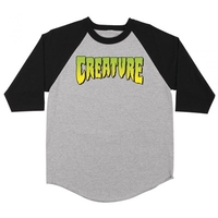 Logo 3/4 Raglan Sleeve T-Shirt - Athletic Heather/Black