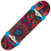 Mandala Hand 8inch Complete Skateboard - Red Blue