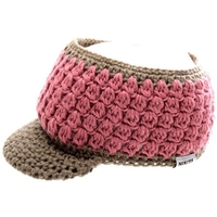 Mari Innsbrooklyn Visor Beanie - Tan/Dirt Pink