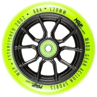 MFX Syndicate AR120 Scooter Wheels (Pair) - Black/Lime
