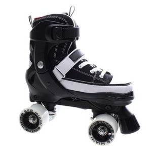 Miami Black/White Quad Roller Skates