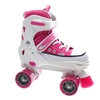 Miami White/Pink Quad Roller Skates